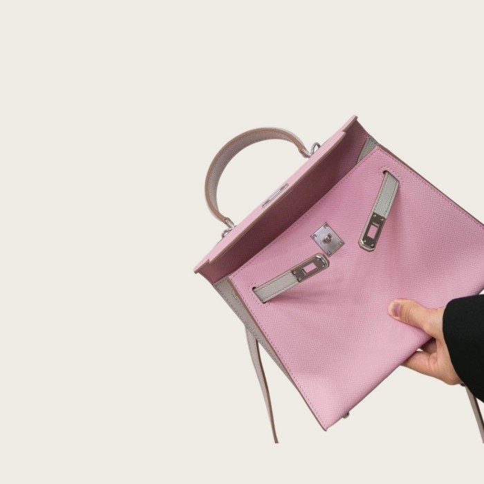 Imported Epsom Leather Tote Satchel Bag 19cm 22cm 25cm