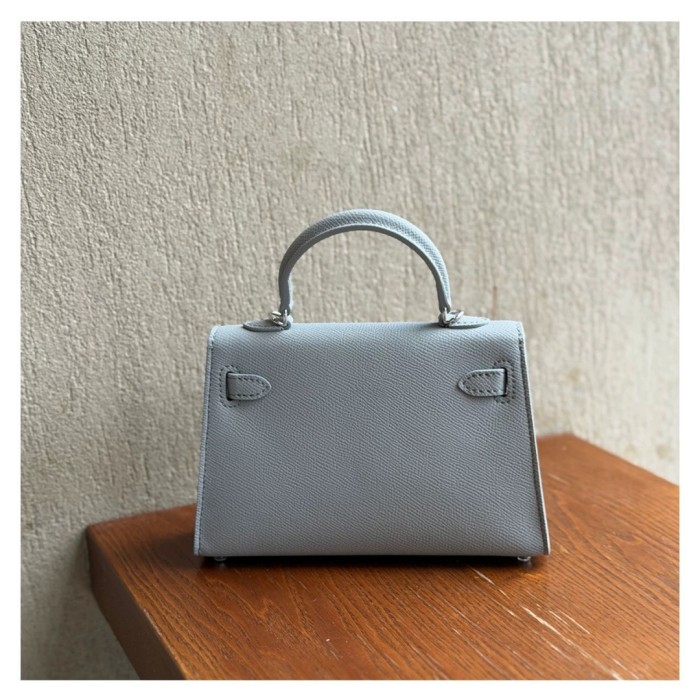 Imported Epsom Leather Tote Satchel Bag 19cm 22cm 25cm