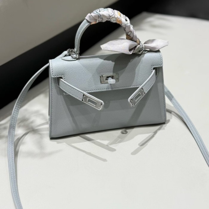 Imported Epsom Leather Tote Satchel Bag 19cm 22cm 25cm