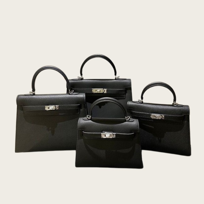 Imported Epsom Leather Tote Satchel Bag 19cm 22cm 25cm
