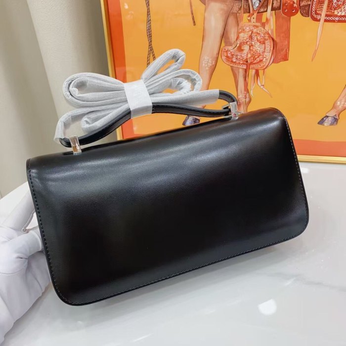 Box Calf Leather Constance Style Shoulder Bag