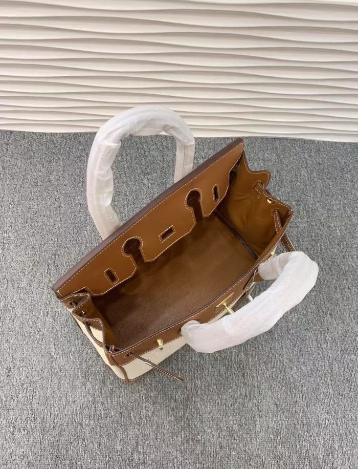 Genuine Swift Leather  Canvas Tote Bag