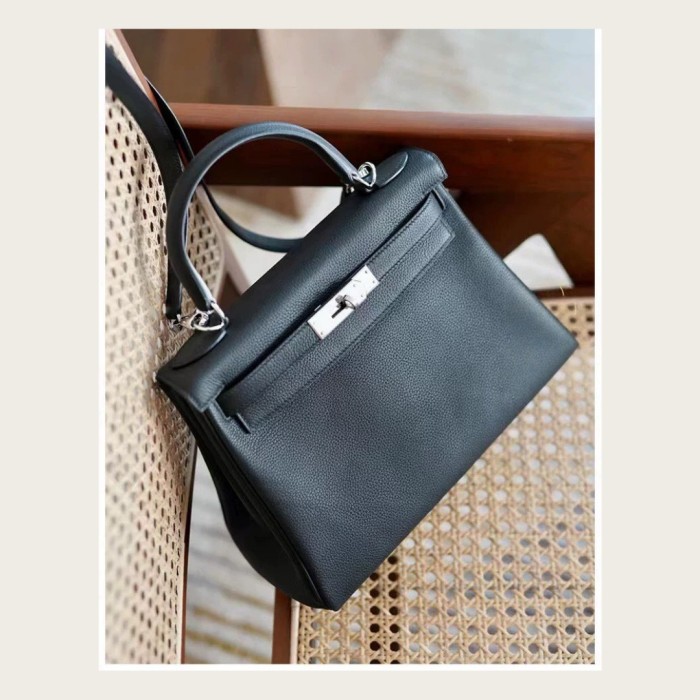 Togo Calfskin Leather Women Tote Shoulder Bag