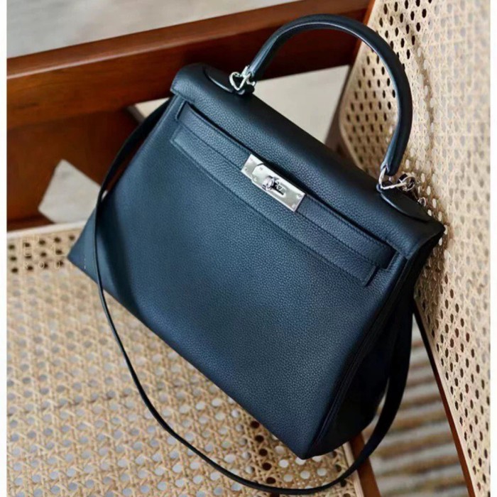 Togo Calfskin Leather Women Tote Shoulder Bag