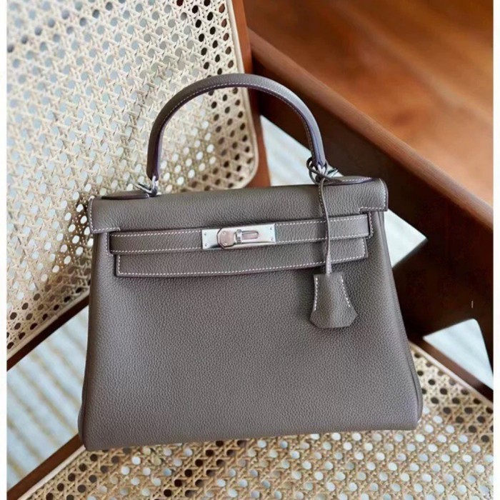 Togo Calfskin Leather Women Tote Shoulder Bag