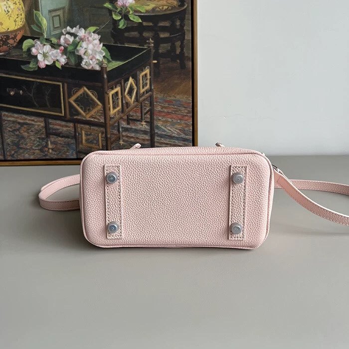 Genuine Togo Leather Top Handle Bag with Strap 20cm 25cm 30cm
