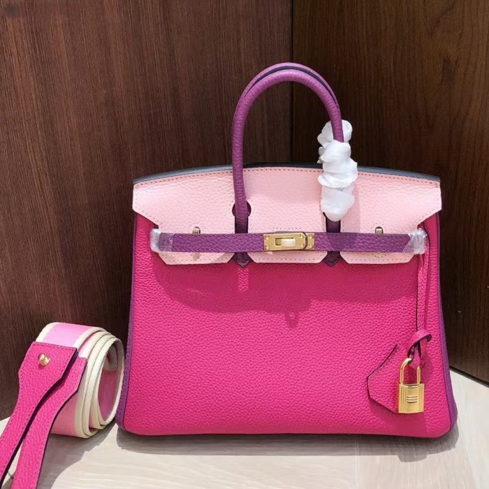 Top-Grain TC/Togo Leather Two-Tone Designer bag