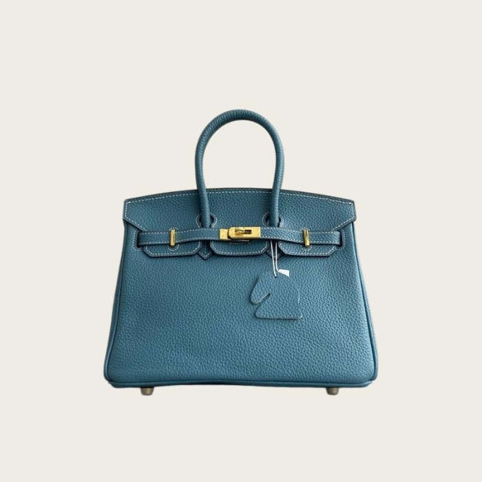 Vegan Togo Leather Top Handle Bag