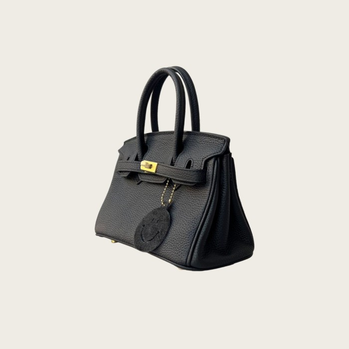 Vegan Togo Leather Top Handle Bag