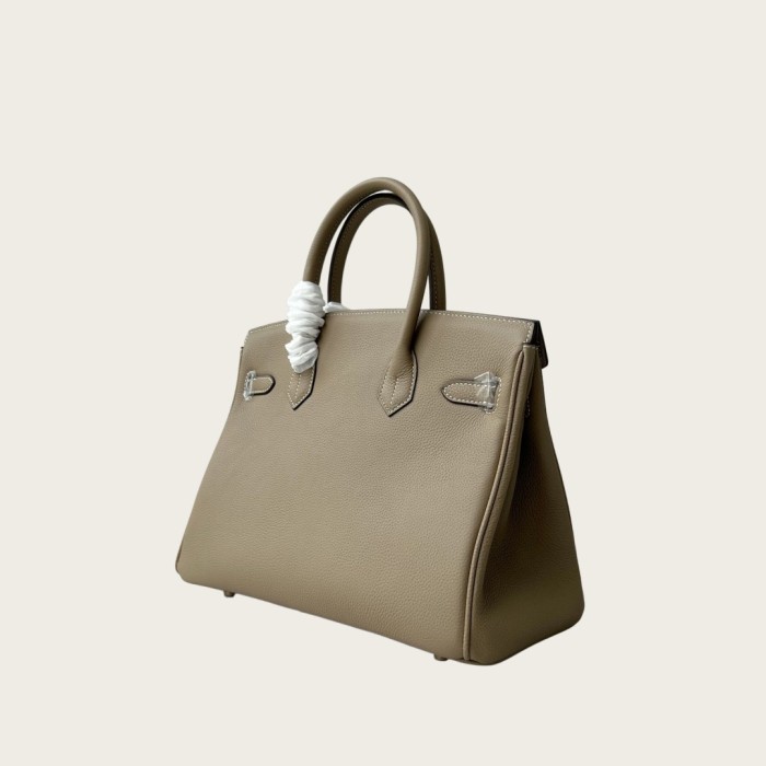 Vegan Togo Leather Top Handle Bag