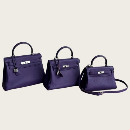 Genuine Togo Leather Tote Shoulder Bag