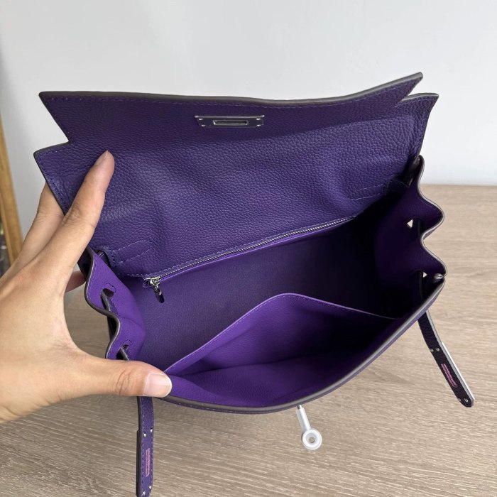 Genuine Togo Leather Tote Shoulder Bag