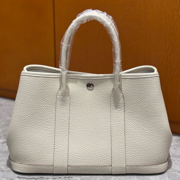 Togo Leather Garden Party Style Tote Bag