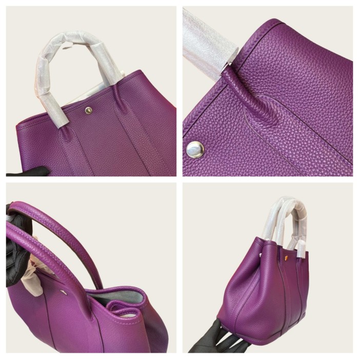 Togo Leather Garden Party Style Tote Bag