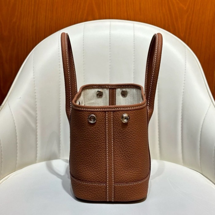 Togo Leather Garden Party Style Tote Bag