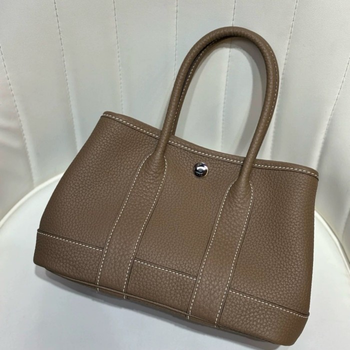 Togo Leather Garden Party Style Tote Bag