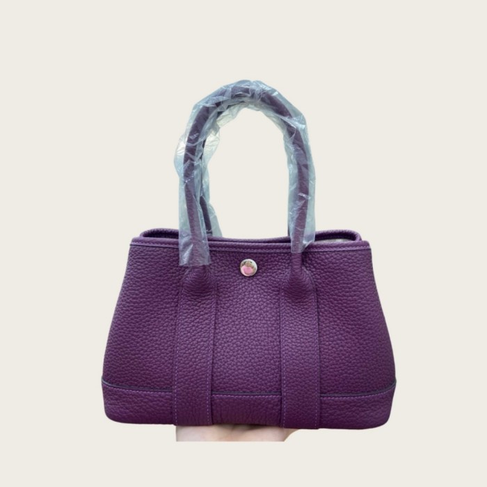 Togo Leather Garden Party Style Tote Bag