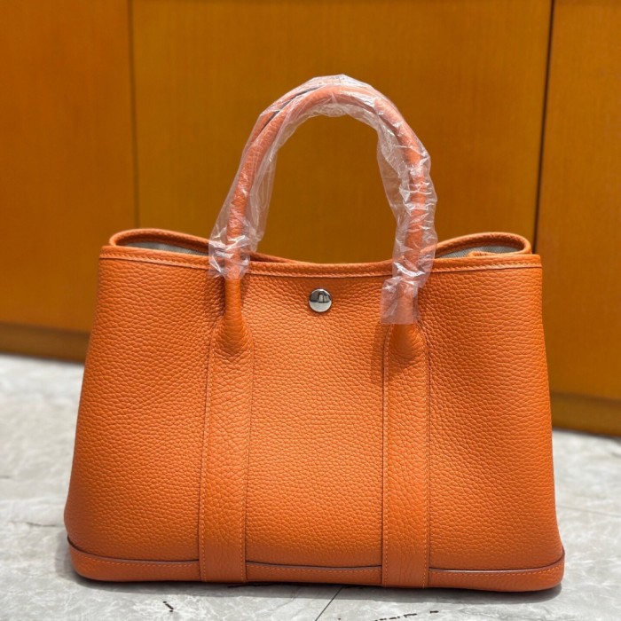 Togo Leather Garden Party Style Tote Bag