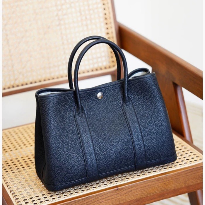 Togo Leather Garden Party Style Tote Bag