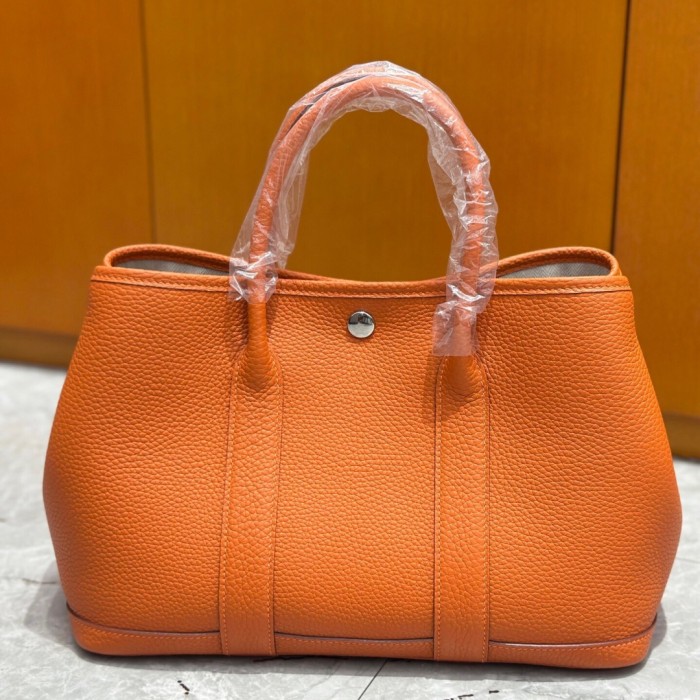 Togo Leather Garden Party Style Tote Bag
