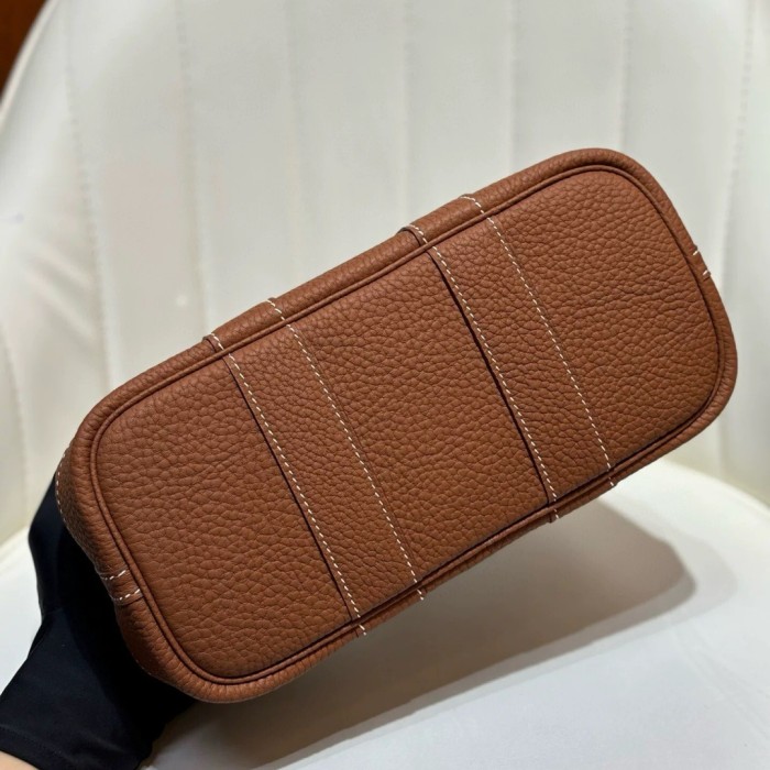 Togo Leather Garden Party Style Tote Bag