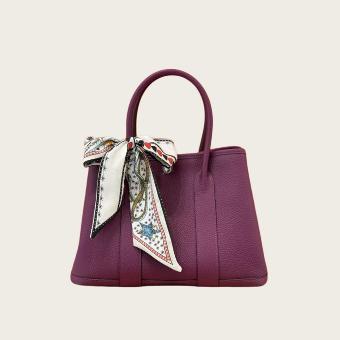 Togo Leather Garden Party Style Tote Bag