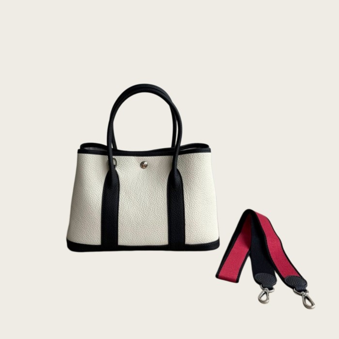 Genuine Pebbled Cowhide Garden Party Inspired Tote
