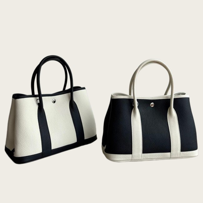 Genuine Pebbled Cowhide Garden Party Inspired Tote