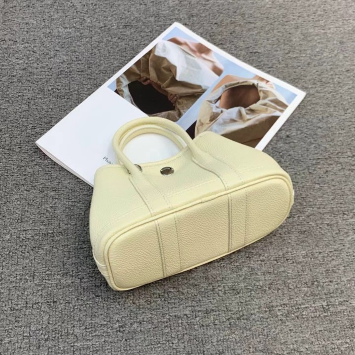 Mini Genuine Cowhile Leather Inspired Gardenparty Bag20cm