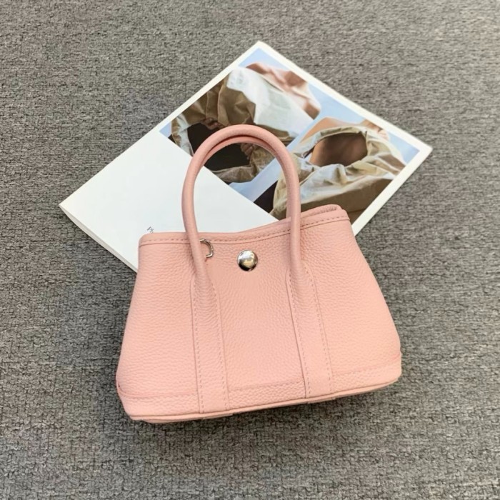 Mini Genuine Cowhile Leather Inspired Gardenparty Bag20cm