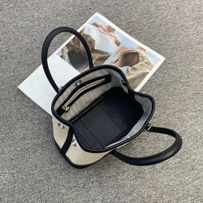 Mini Genuine Cowhile Leather Inspired Gardenparty Bag20cm