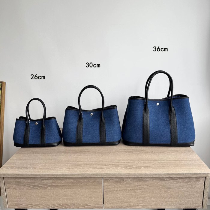 Denim Garden Party Bag