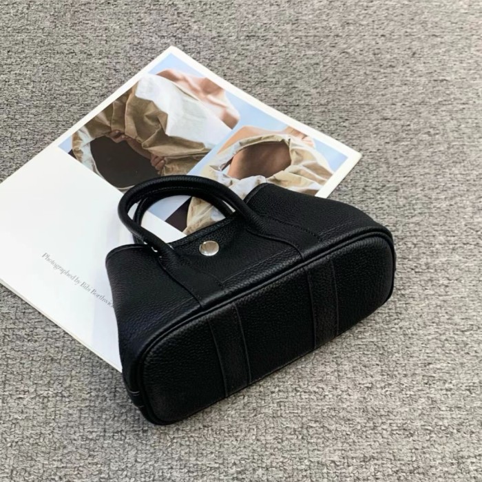 Mini Genuine Cowhile Leather Inspired Gardenparty Bag20cm