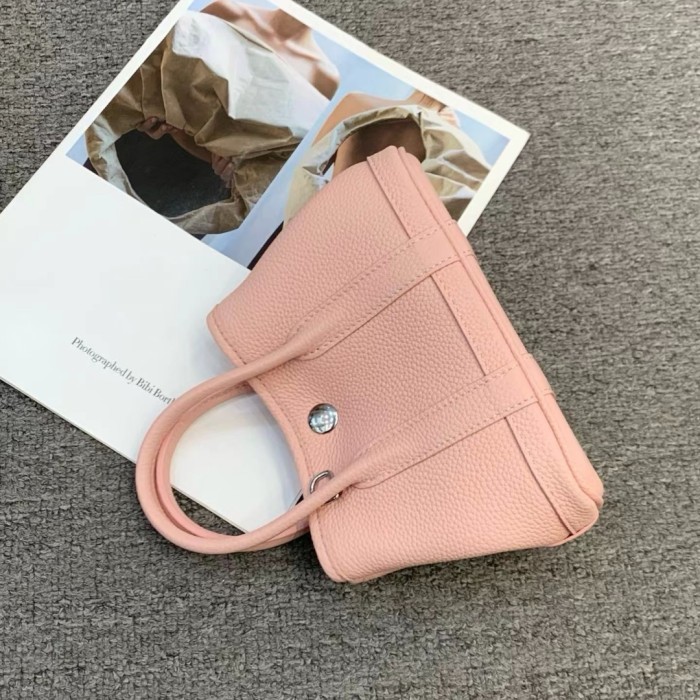Mini Genuine Cowhile Leather Inspired Gardenparty Bag20cm