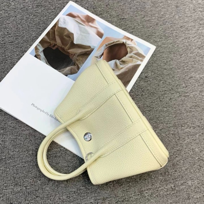Mini Genuine Cowhile Leather Inspired Gardenparty Bag20cm