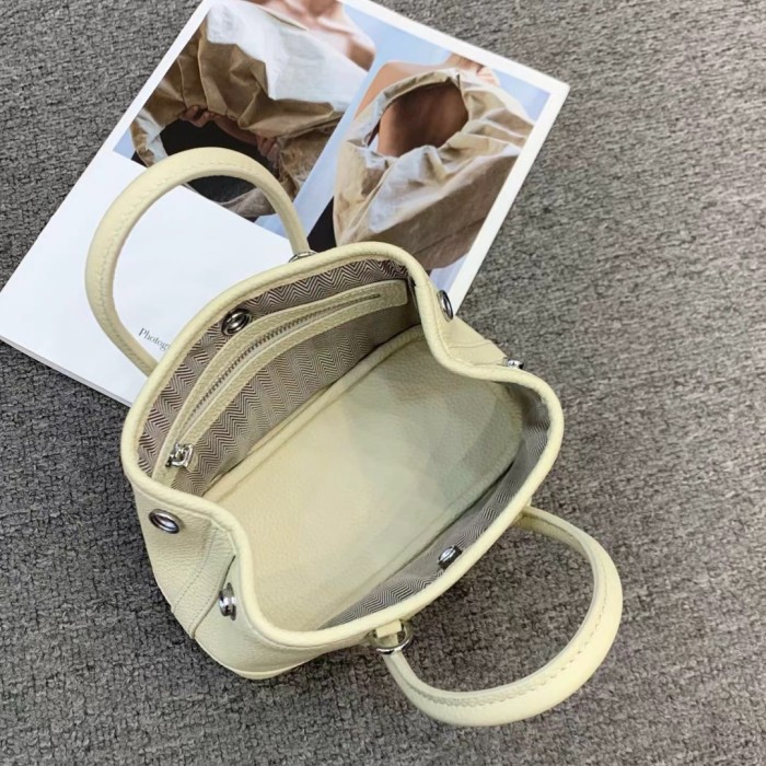 Mini Genuine Cowhile Leather Inspired Gardenparty Bag20cm