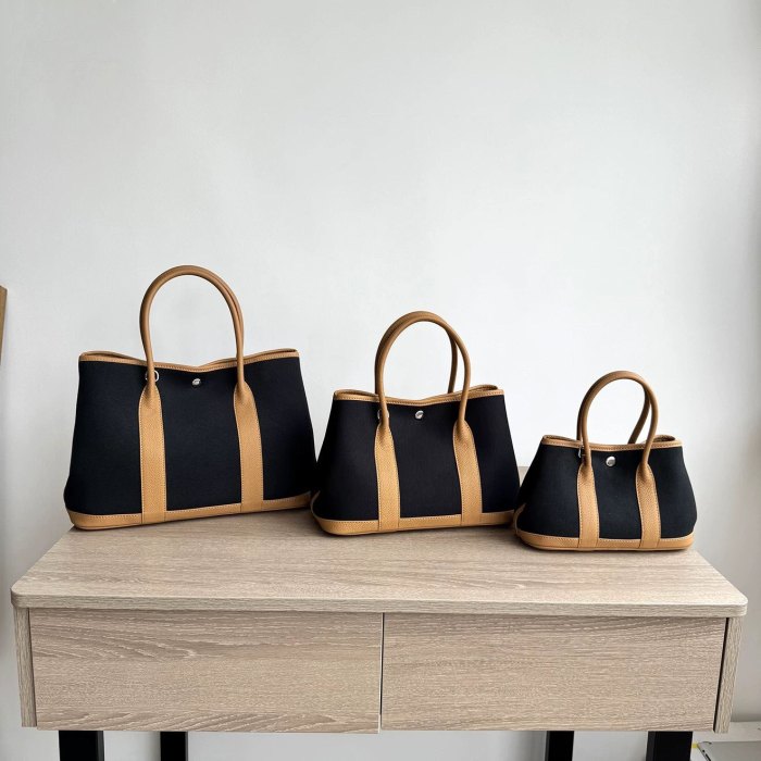 Genuine Cowhile Leather Inspired Gardenparty Bag