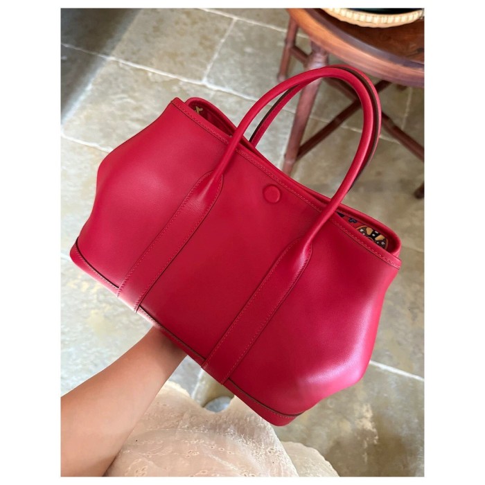 Imported Swift Leather Inspired Gardenparty Bag 23cm