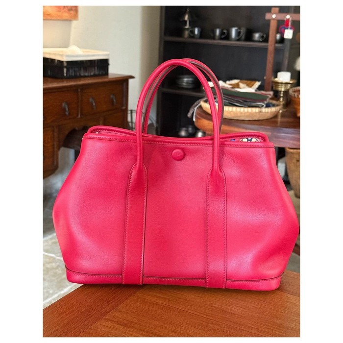 Imported Swift Leather Inspired Gardenparty Bag 23cm