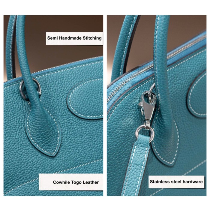 Cowhile Toto Leather Inspired Bolide Handbag