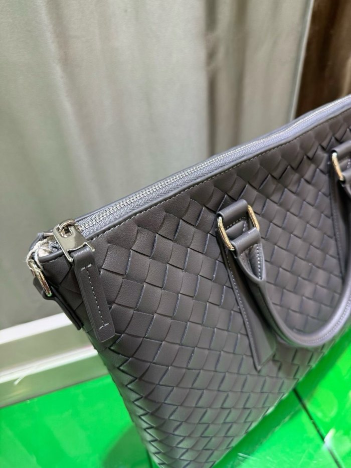 Woven Leather Briefcase