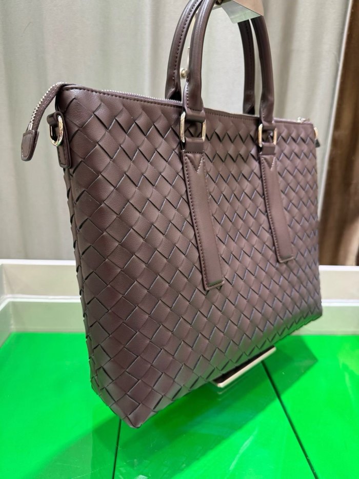 Woven Leather Briefcase