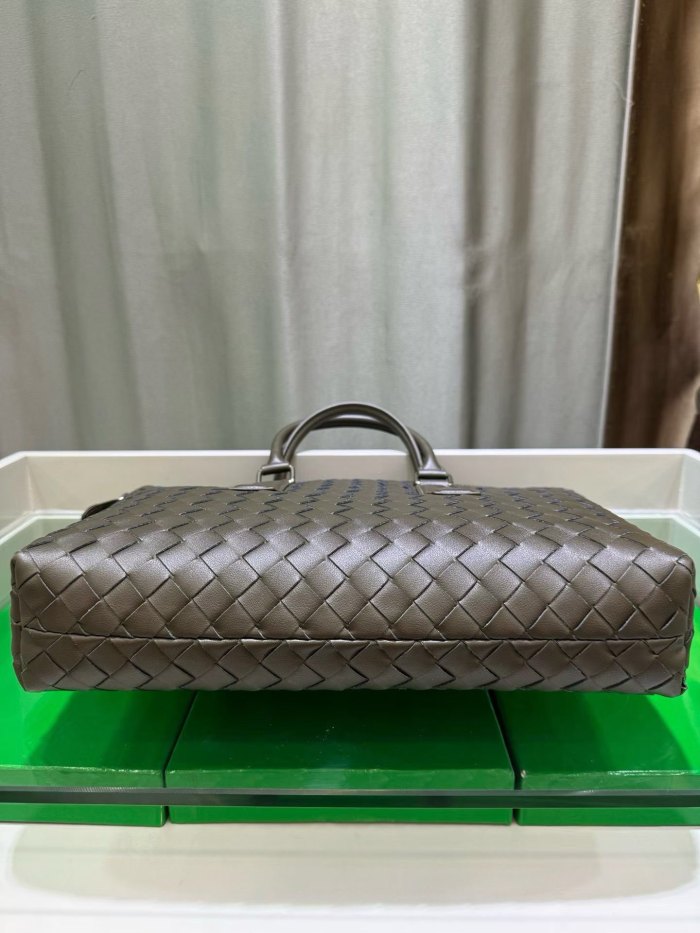 Woven Leather Briefcase