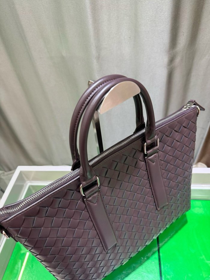 Woven Leather Briefcase