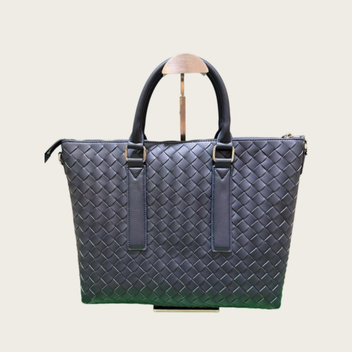 Woven Leather Briefcase