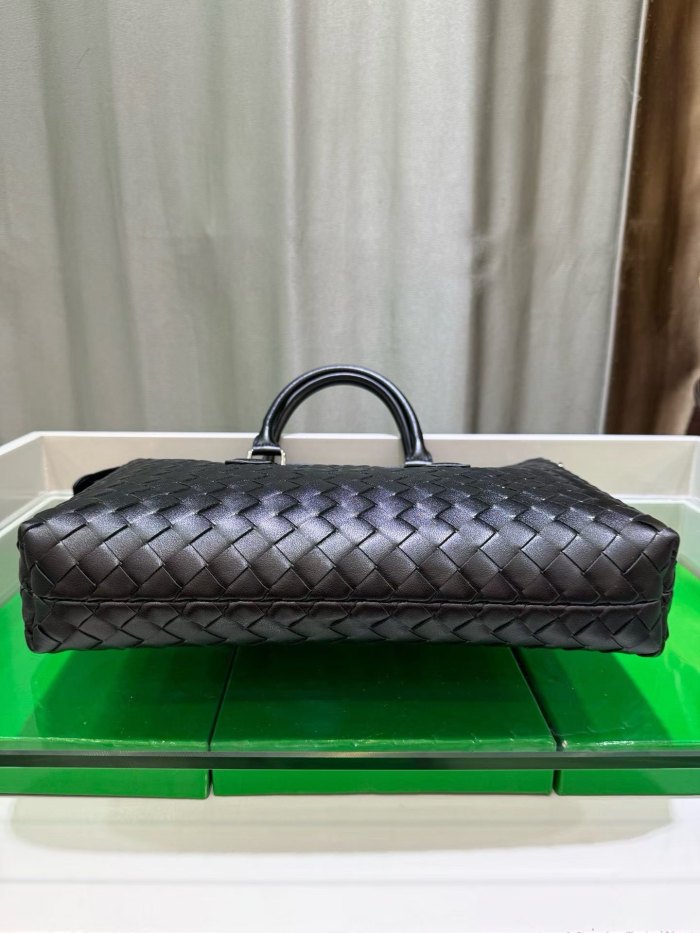 Woven Leather Briefcase