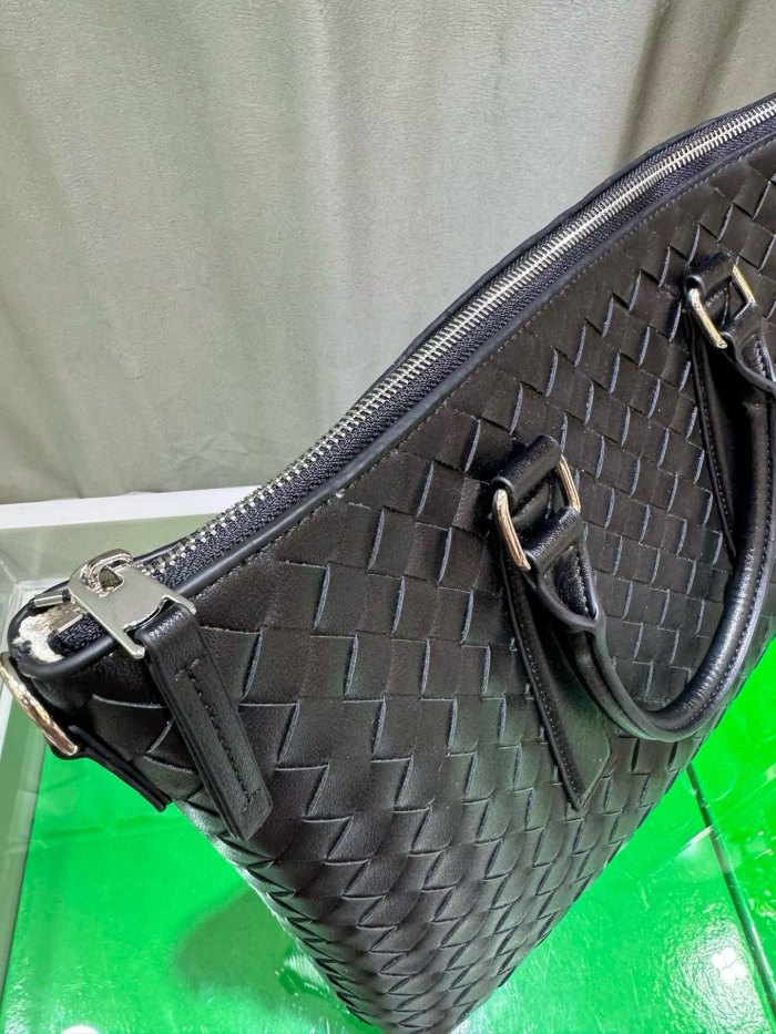 Woven Leather Briefcase