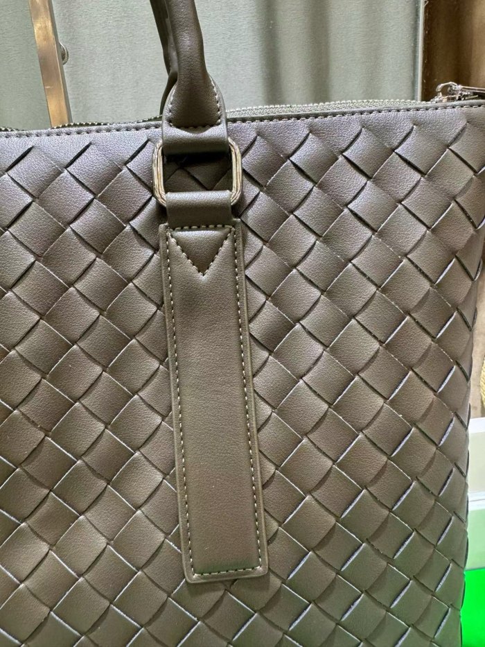 Woven Leather Briefcase