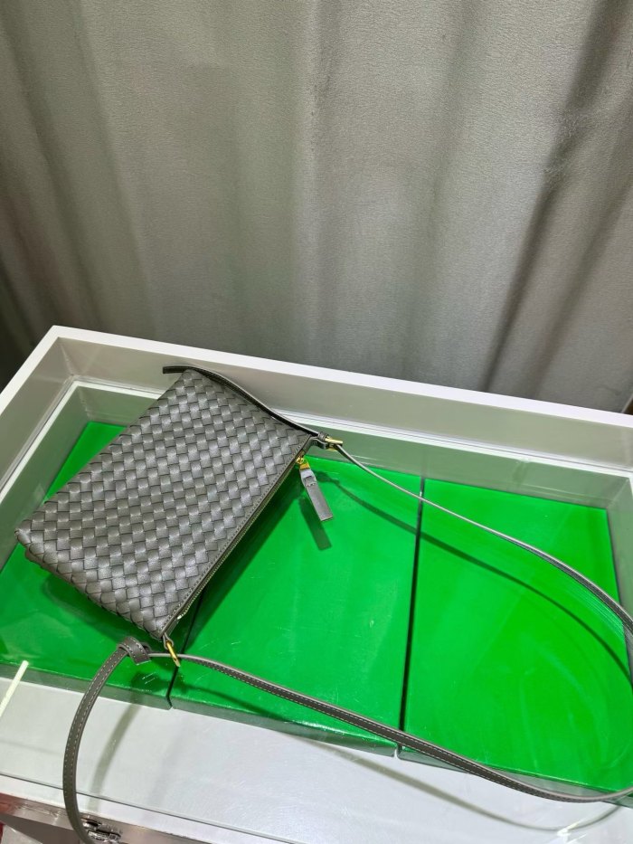 Small Piccolo Style Woven Leather Bag