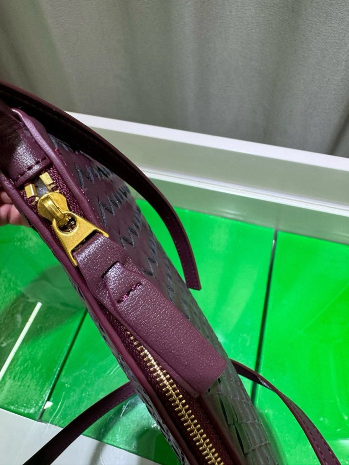 Small Piccolo Style Woven Leather Bag